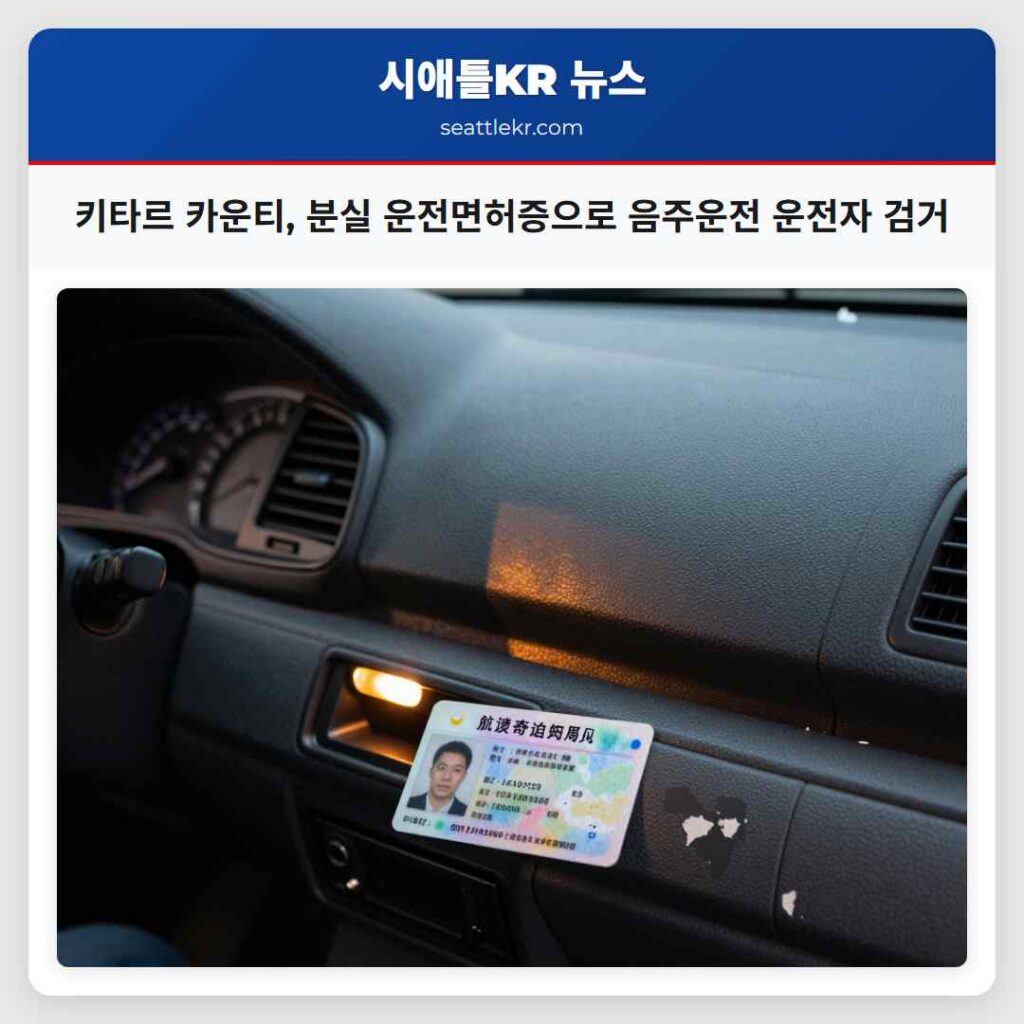 키타르 카운티, 분실 운전면허증으로 음주운전 운전자 검거