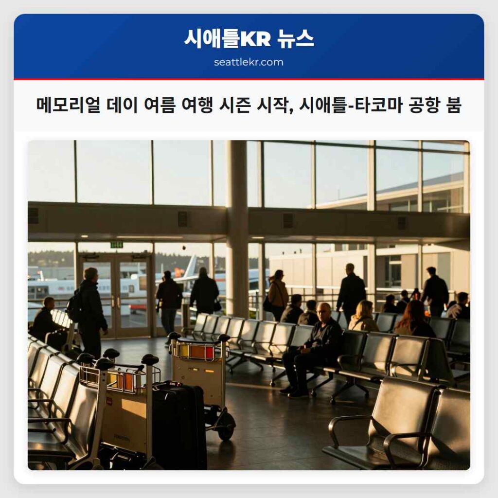 메모리얼 데이 여름 여행 시즌 시작, 시애틀-타코마 공항 붐