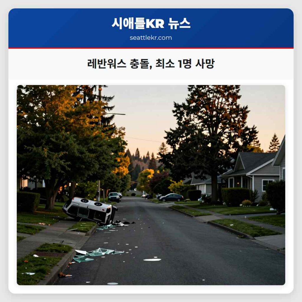레반워스 충돌, 최소 1명 사망