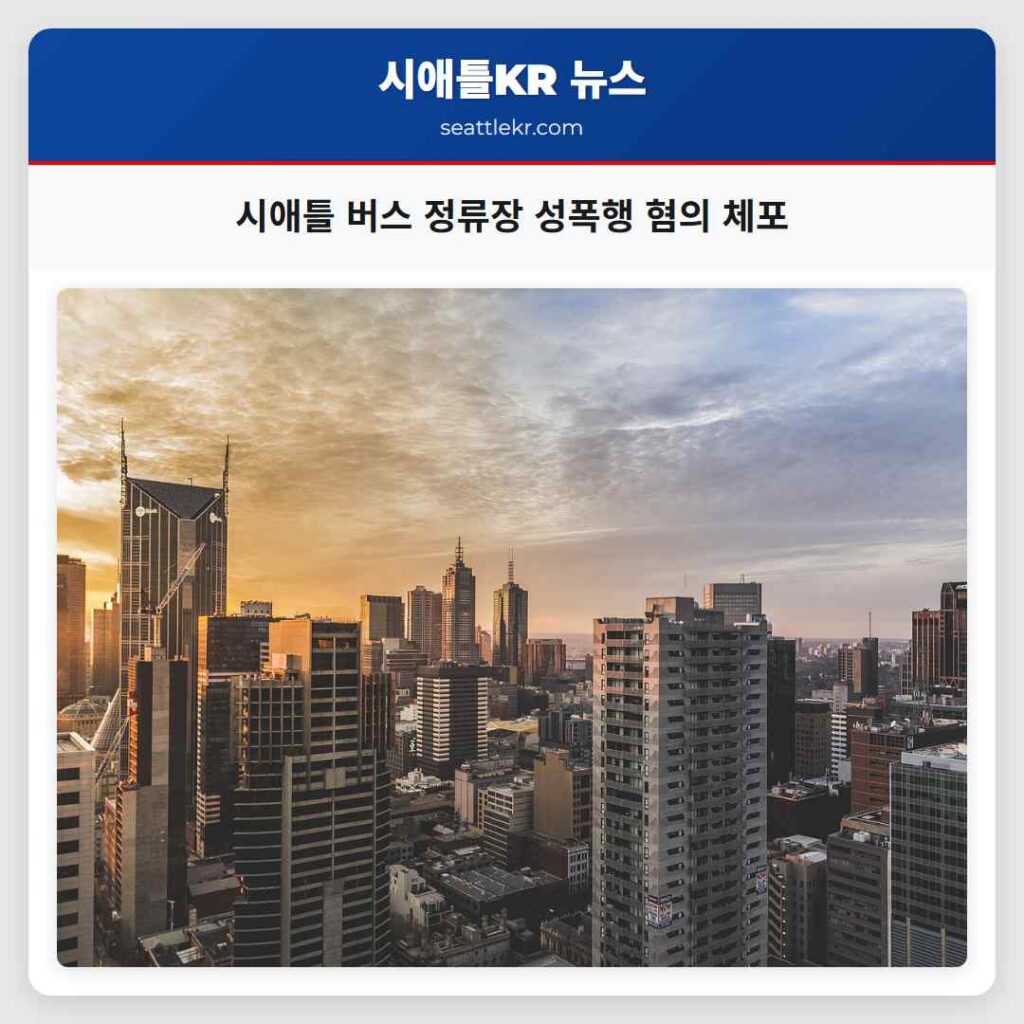 시애틀 버스 정류장 성폭행 혐의 체포