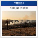 리치랜드 산불로 수백 가구 대피