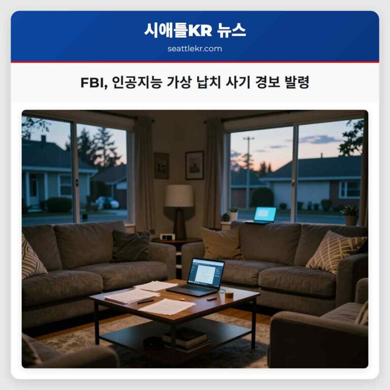 FBI 인공지능 가상 납치 사기 경보 발령