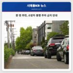 퀸 앤 주민 소방차 통행 주차 금지 반대