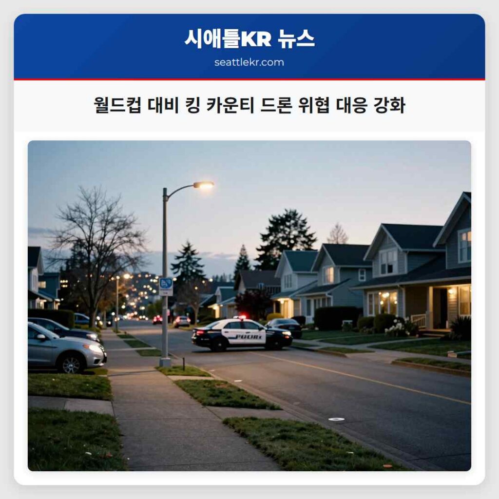 월드컵 대비 킹 카운티 드론 위협 대응 강화