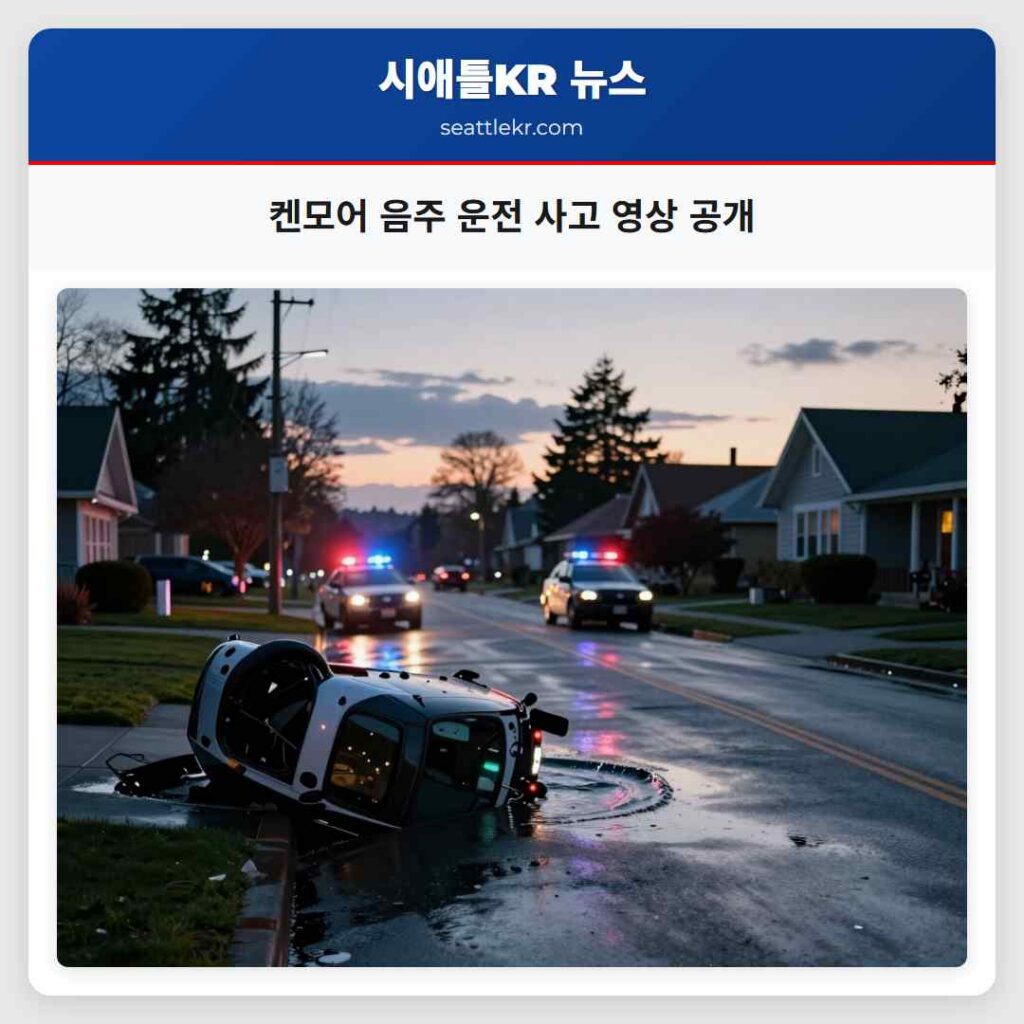 켄모어 음주 운전 사고 영상 공개