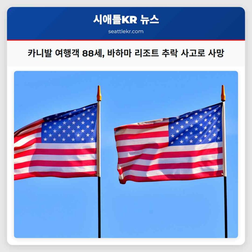 카니발 여행객 88세, 바하마 리조트 추락 사고로 사망