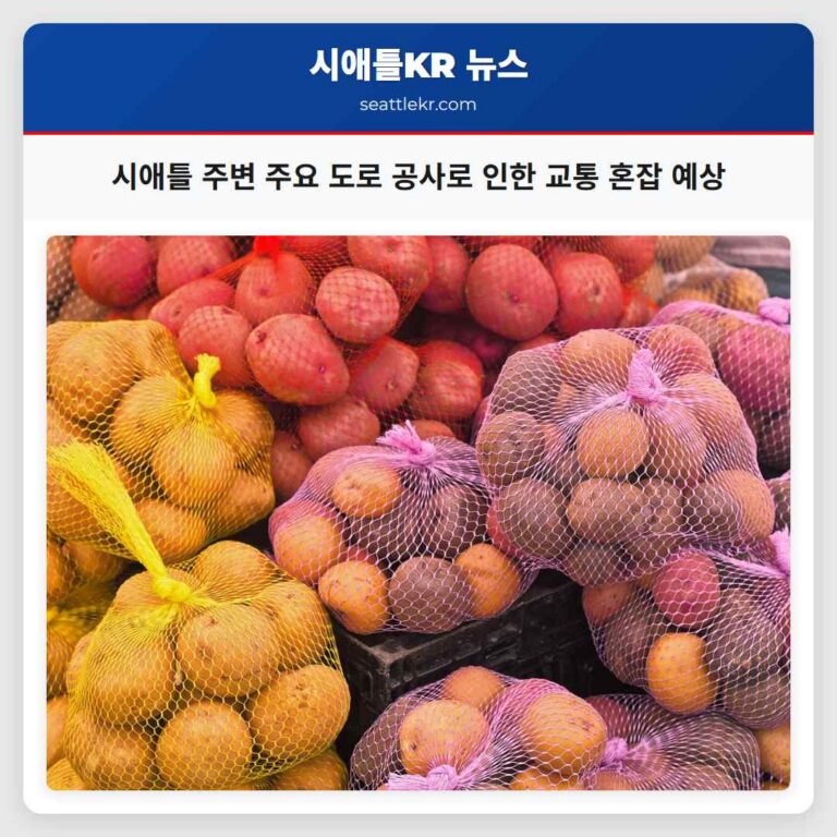 시애틀 주변 주요 도로 공사로 인한 교통 혼잡 예상