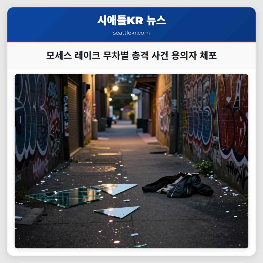 모세스 레이크 무차별 총격 사건 용의자 체포