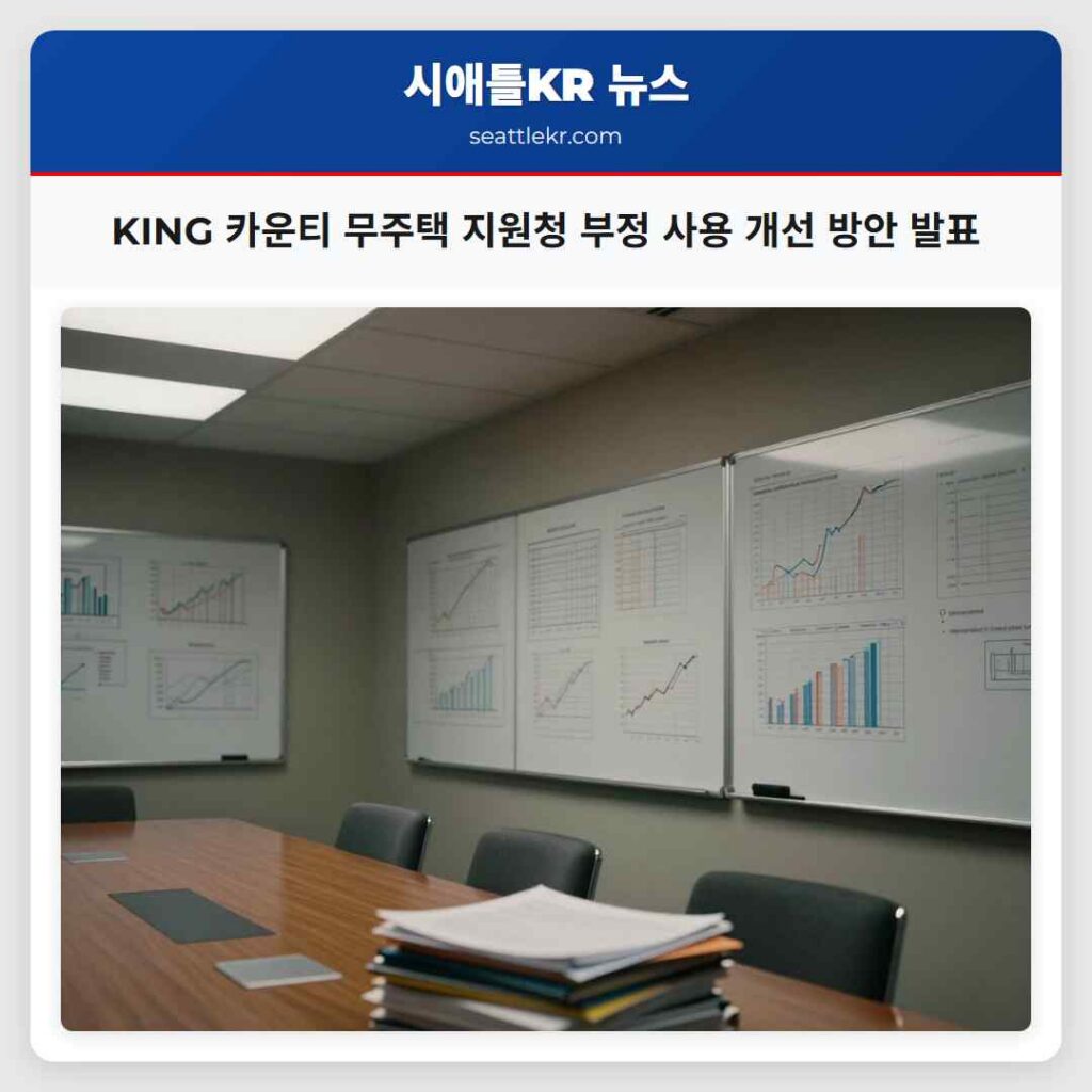 KING 카운티 무주택 지원청 부정 사용 개선 방안 발표