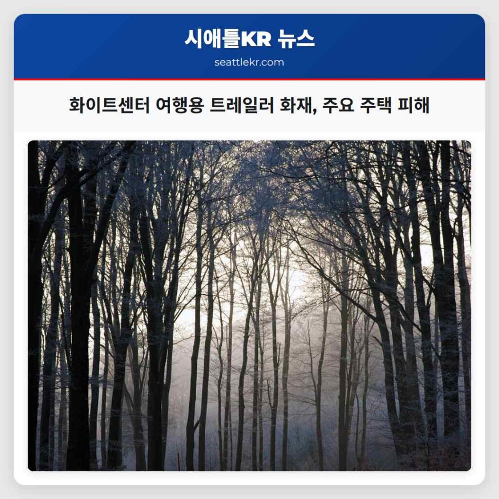 화이트센터 여행용 트레일러 화재, 주요 주택 피해