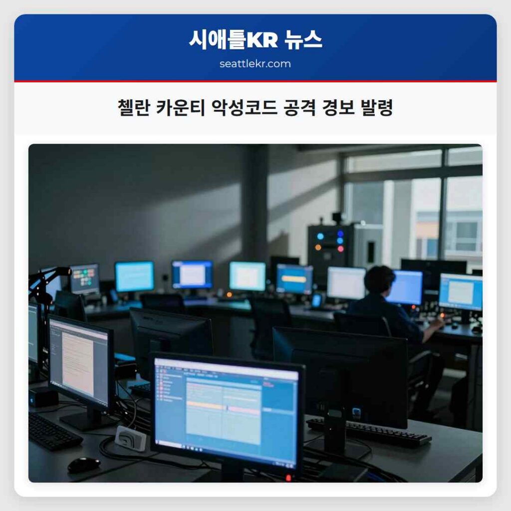 첼란 카운티 악성코드 공격 경보 발령