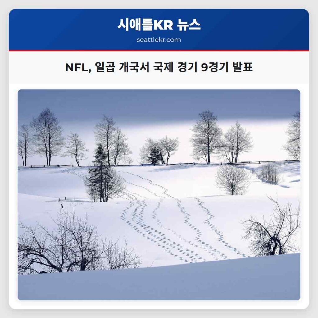 NFL, 일곱 개국서 국제 경기 9경기 발표