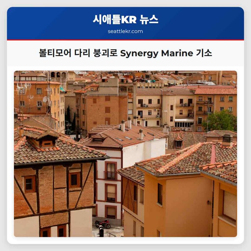 볼티모어 다리 붕괴로 Synergy Marine 기소