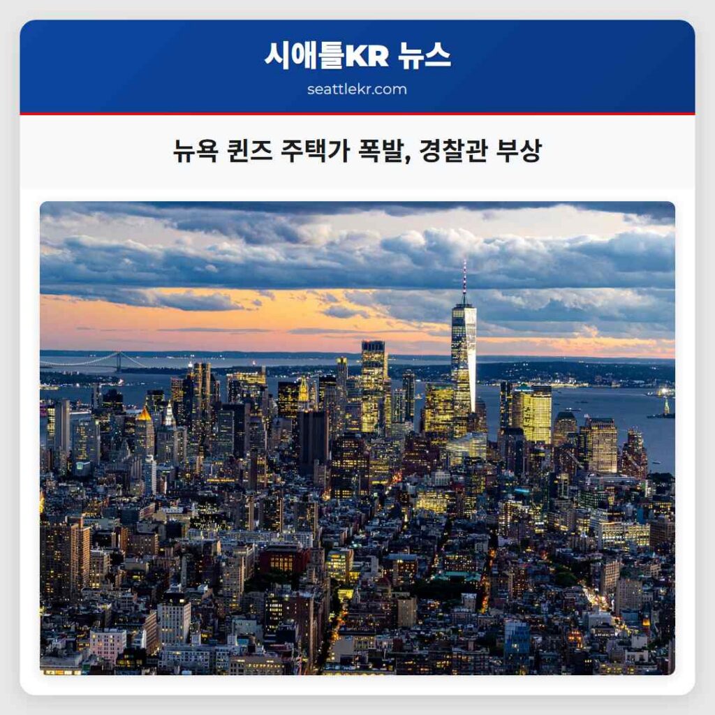뉴욕 퀸즈 주택가 폭발, 경찰관 부상