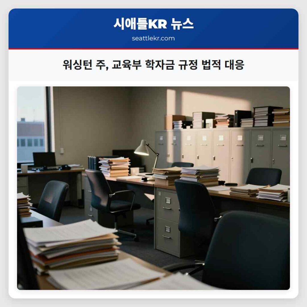 워싱턴 주, 교육부 학자금 규정 법적 대응