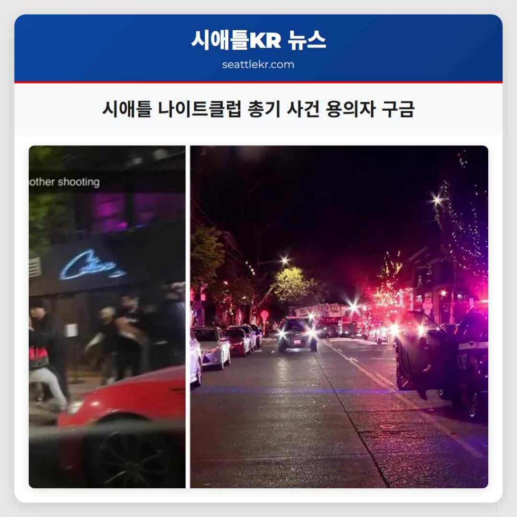 시애틀 나이트클럽 총기 사건 용의자 구금