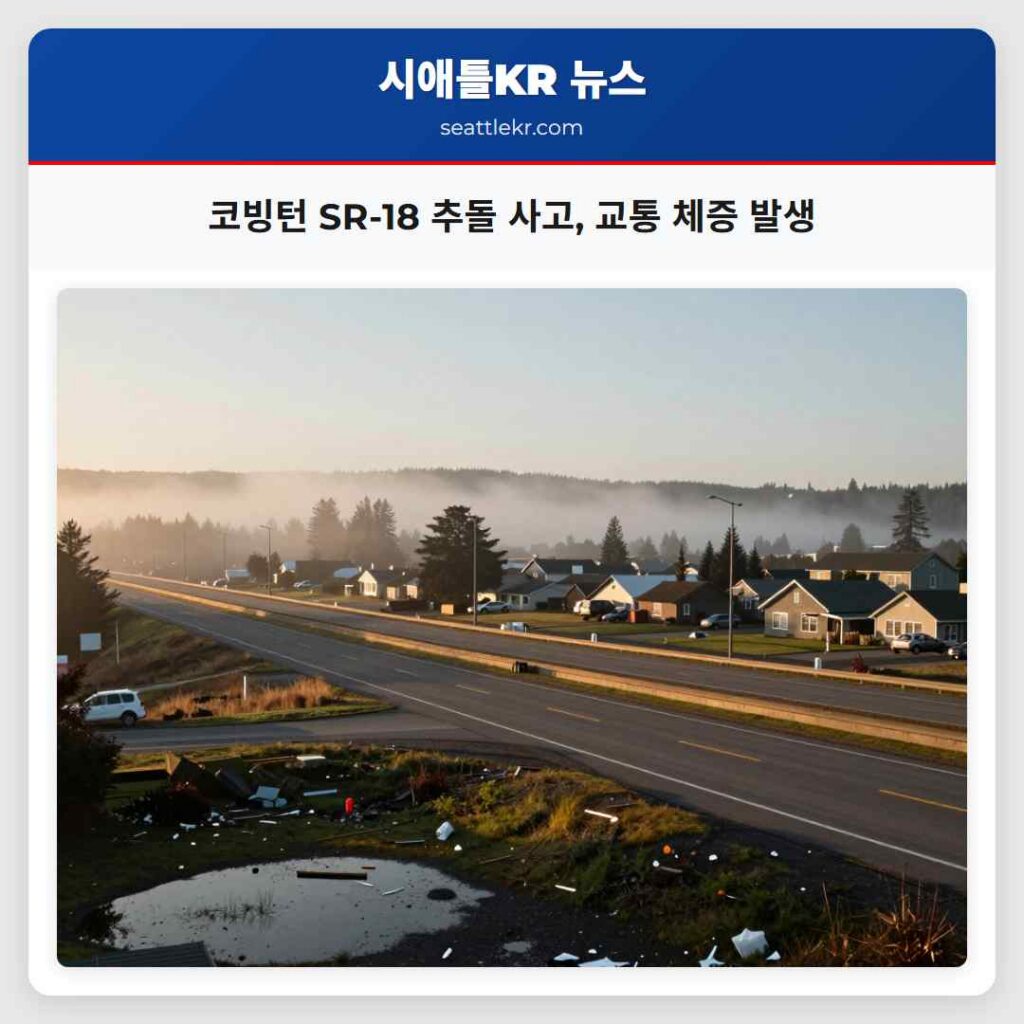 코빙턴 SR-18 추돌 사고, 교통 체증 발생