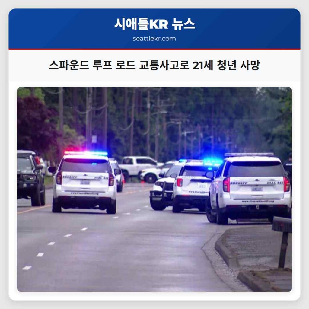 스파운드 루프 로드 교통사고로 21세 청년 사망