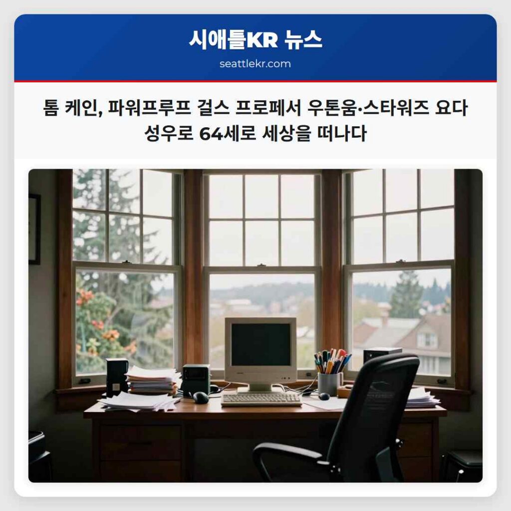 톰 케인, 파워프루프 걸스 프로페서 우톤움·스타워즈 요다 성우로 64세로 세상을 떠나다