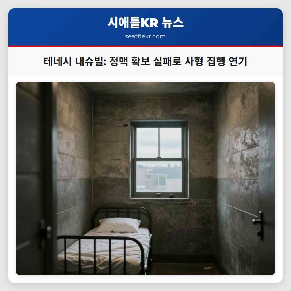 테네시 내슈빌: 정맥 확보 실패로 사형 집행 연기