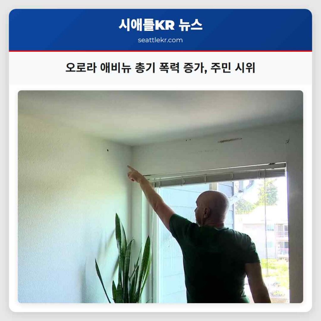 오로라 애비뉴 총기 폭력 증가, 주민 시위