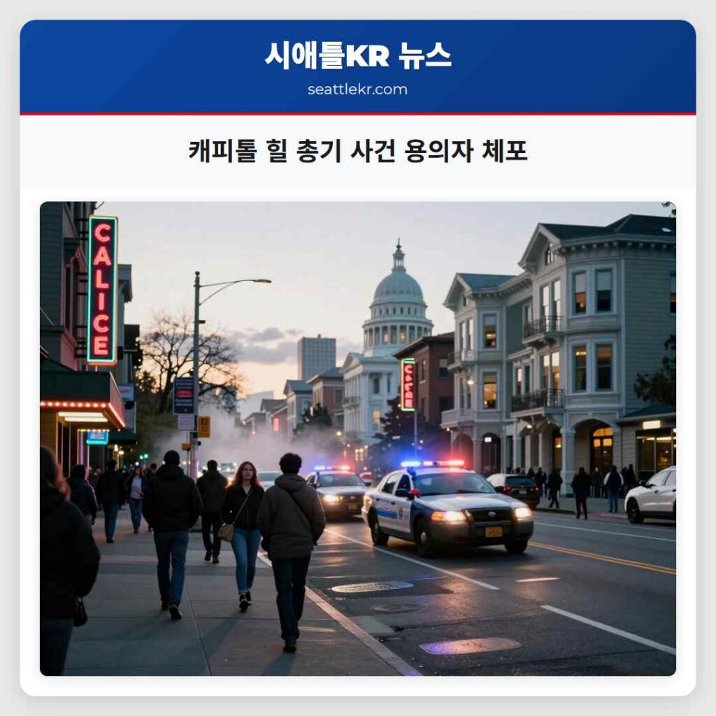 캐피톨 힐 총기 사건 용의자 체포
