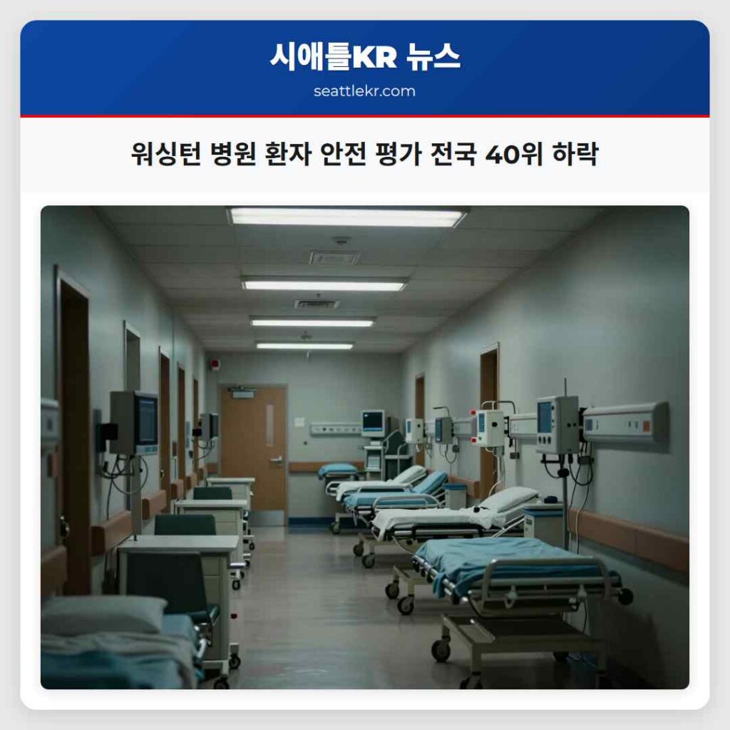 워싱턴 병원 환자 안전 평가 전국 40위 하락