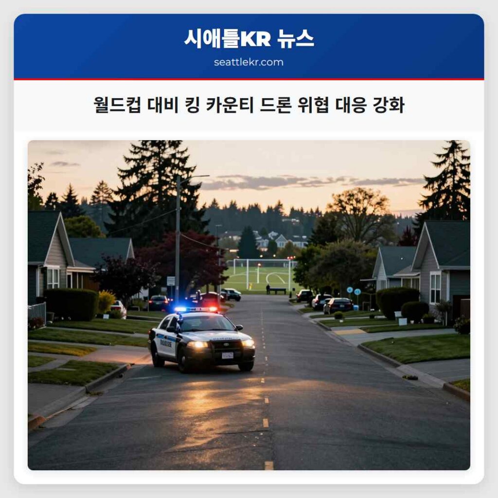 월드컵 대비 킹 카운티 드론 위협 대응 강화