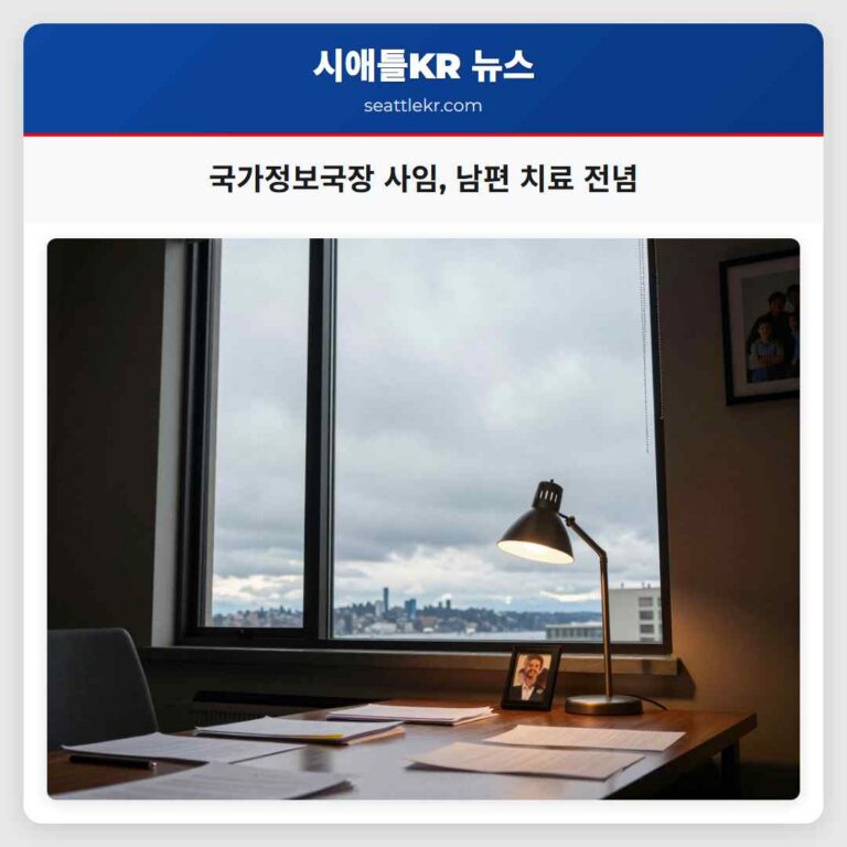 국가정보국장 사임 남편 치료 전념