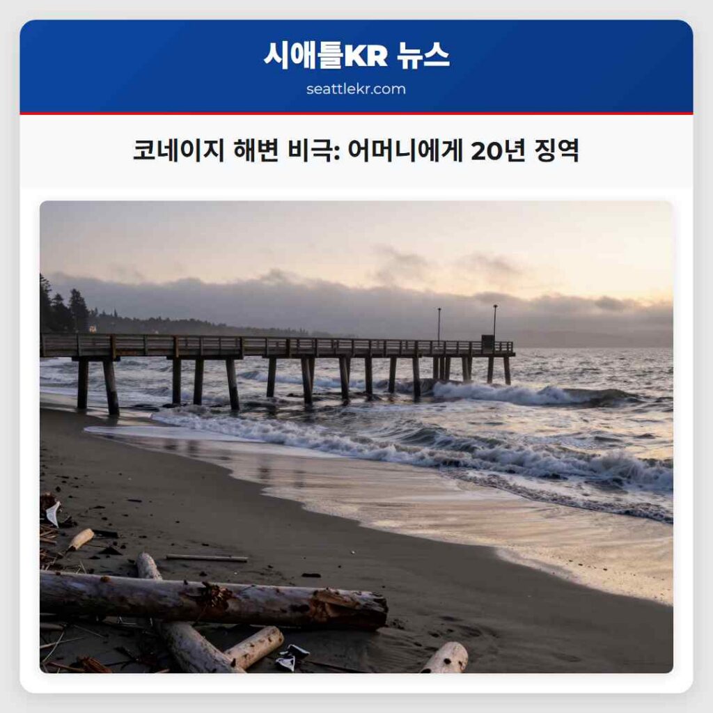 코네이지 해변 비극: 어머니에게 20년 징역
