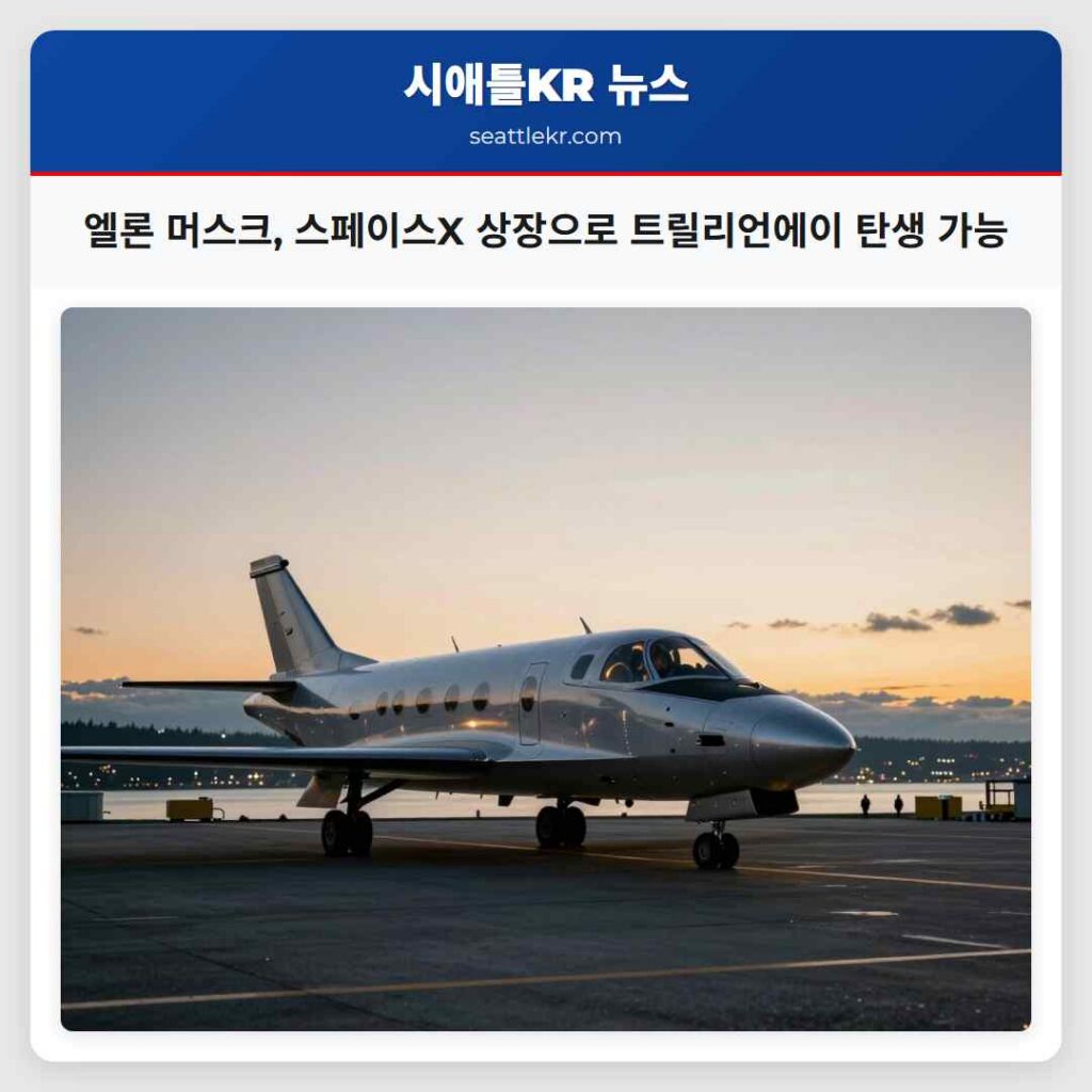 엘론 머스크, 스페이스X 상장으로 트릴리언에이 탄생 가능
