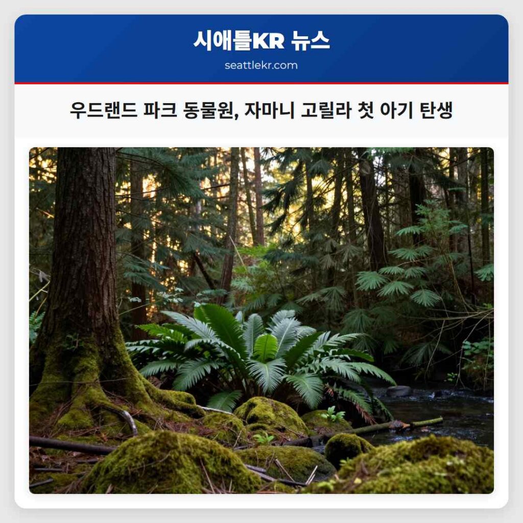 우드랜드 파크 동물원, 자마니 고릴라 첫 아기 탄생