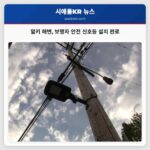 알키 해변 보행자 안전 신호등 설치 완료