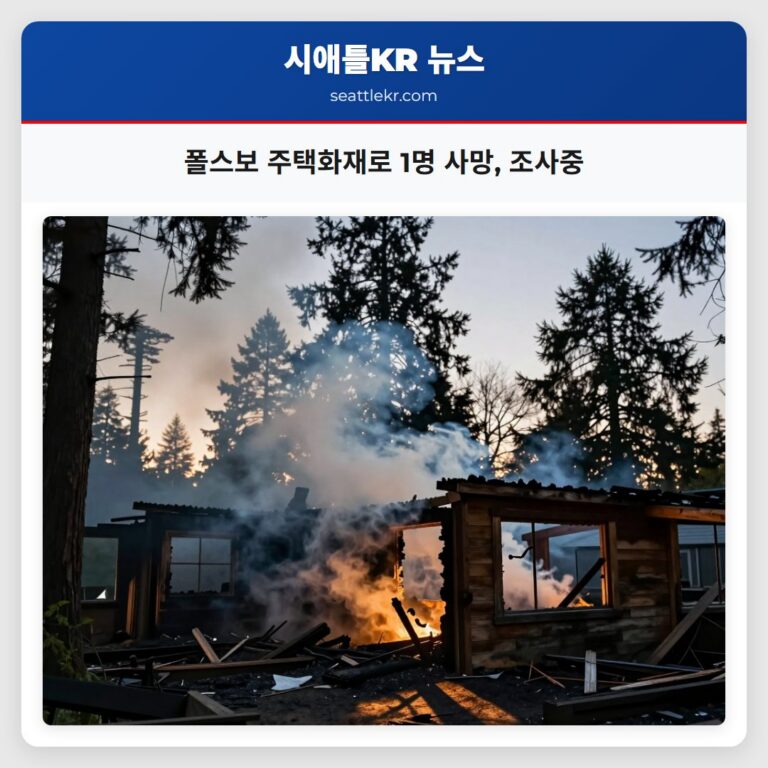 폴스보 주택화재로 1명 사망 조사중