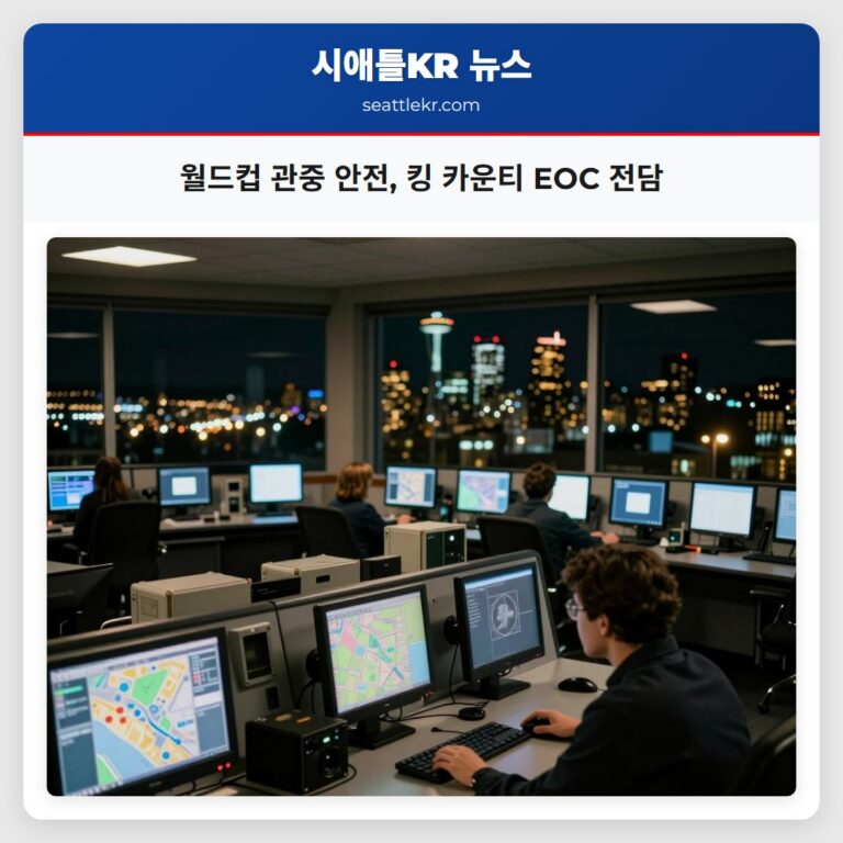 월드컵 관중 안전 킹 카운티 EOC 전담