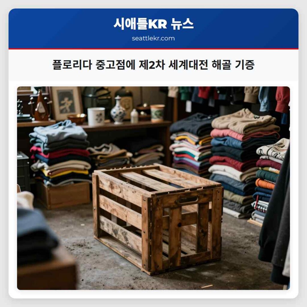 플로리다 중고점에 제2차 세계대전 해골 기증