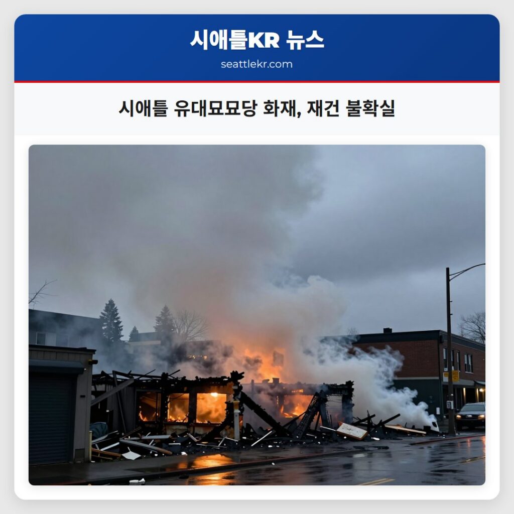 시애틀 유대묘묘당 화재, 재건 불확실