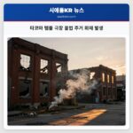 타코마 템플 극장 불법 주거 화재 발생