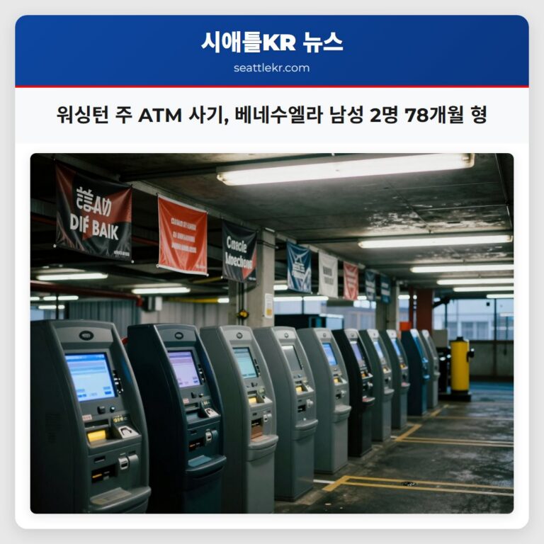 워싱턴 주 ATM 사기 베네수엘라 남성 2명 78개월 형