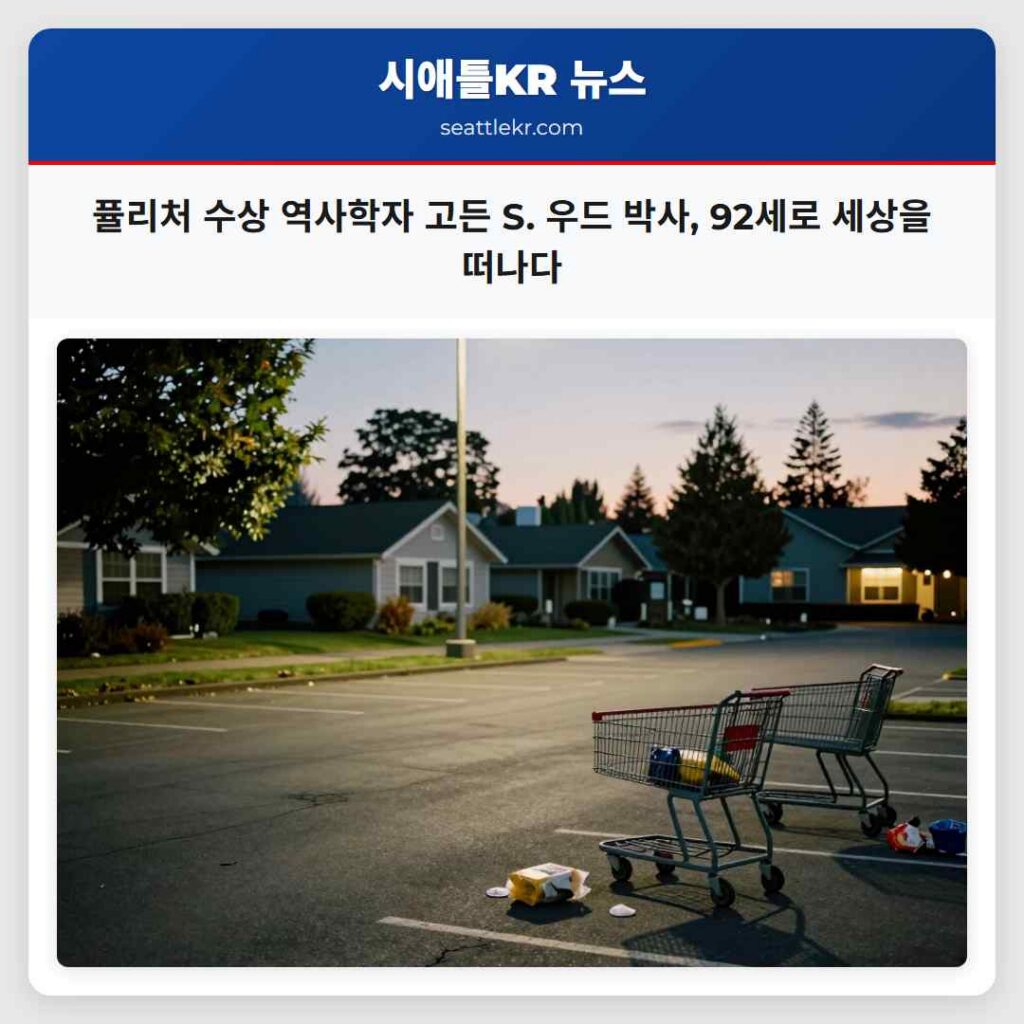 퓰리처 수상 역사학자 고든 S. 우드 박사, 92세로 세상을 떠나다