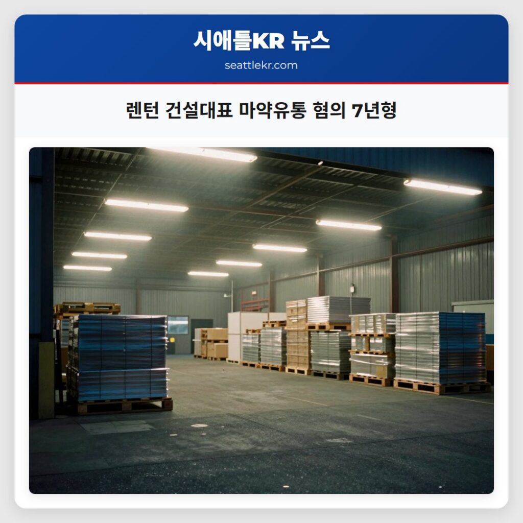 렌턴 건설대표 마약유통 혐의 7년형