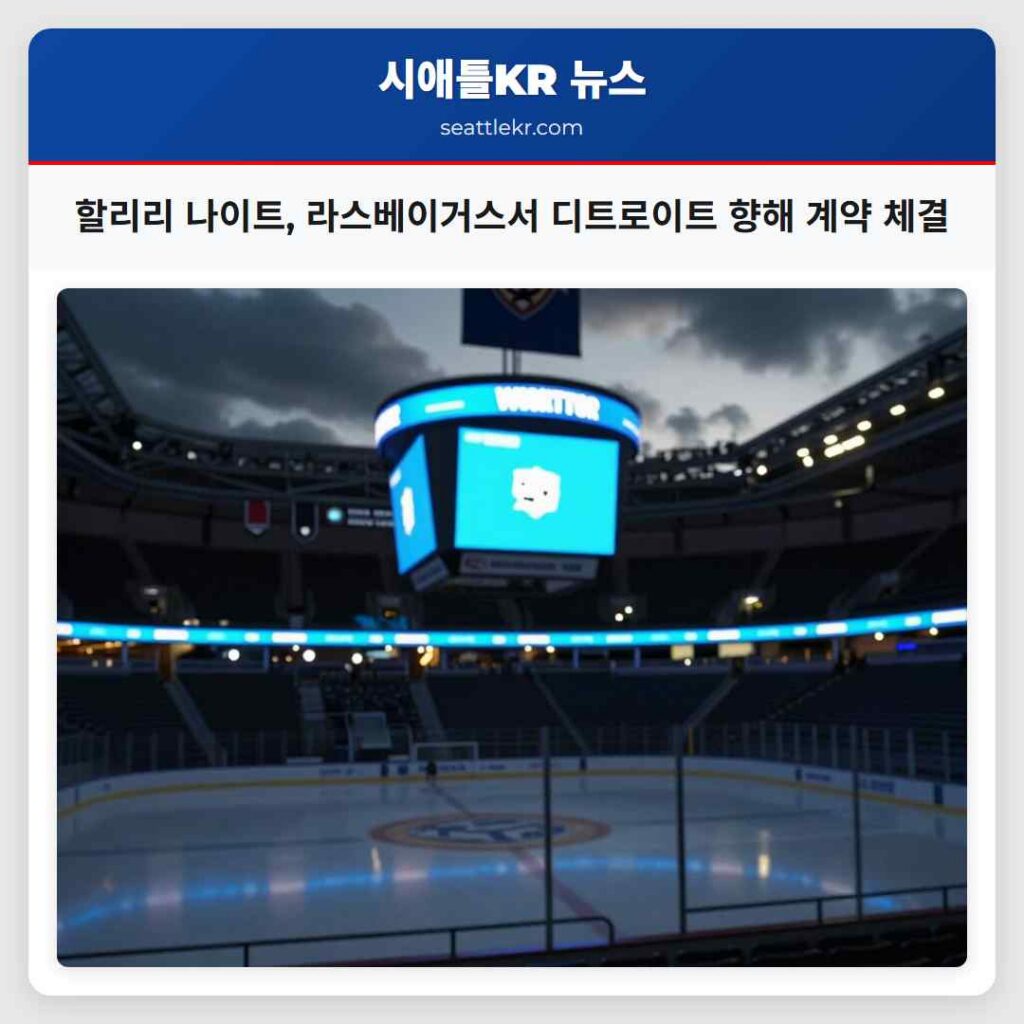 할리리 나이트, 라스베이거스서 디트로이트 향해 계약 체결