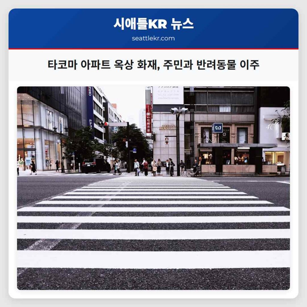 타코마 아파트 옥상 화재, 주민과 반려동물 이주