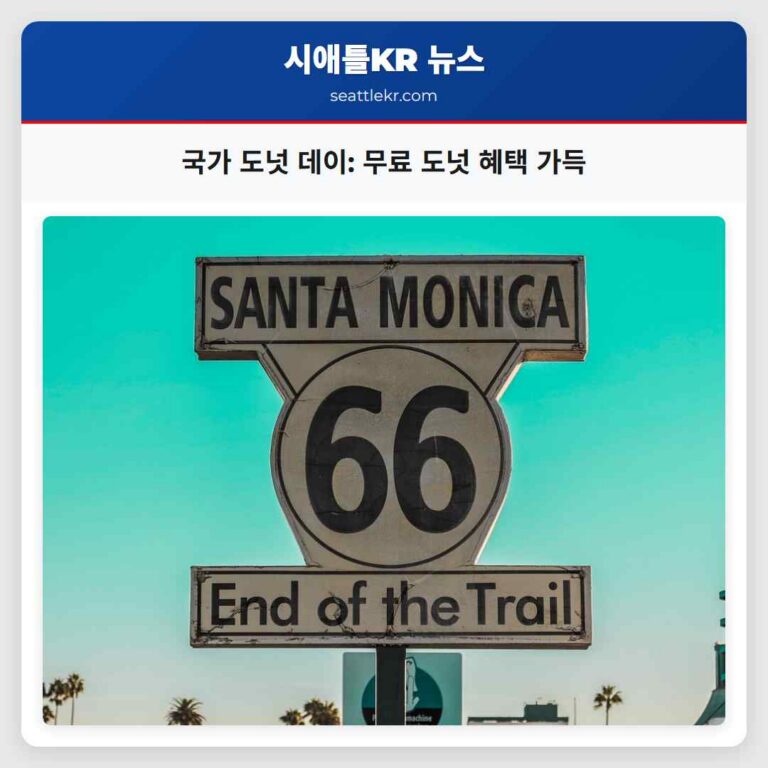 국가 도넛 데이 무료 도넛 혜택 가득