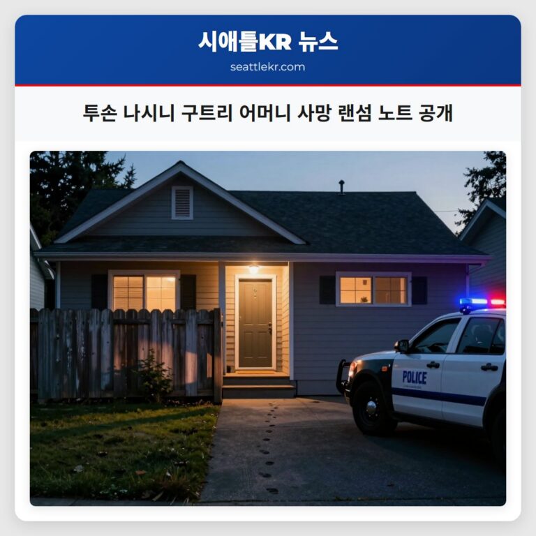 투손 나시니 구트리 어머니 사망 랜섬 노트 공개