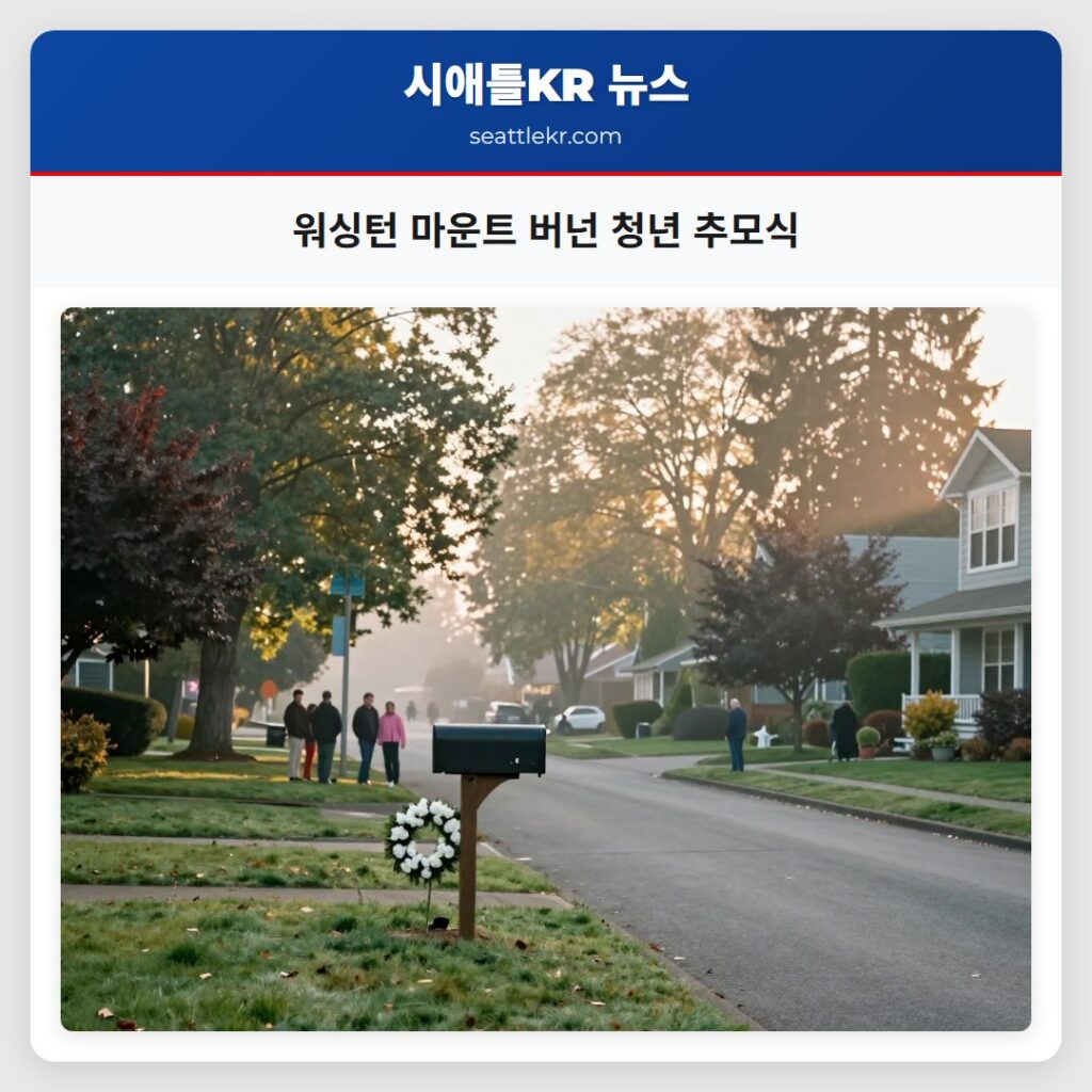 워싱턴 마운트 버넌 청년 추모식