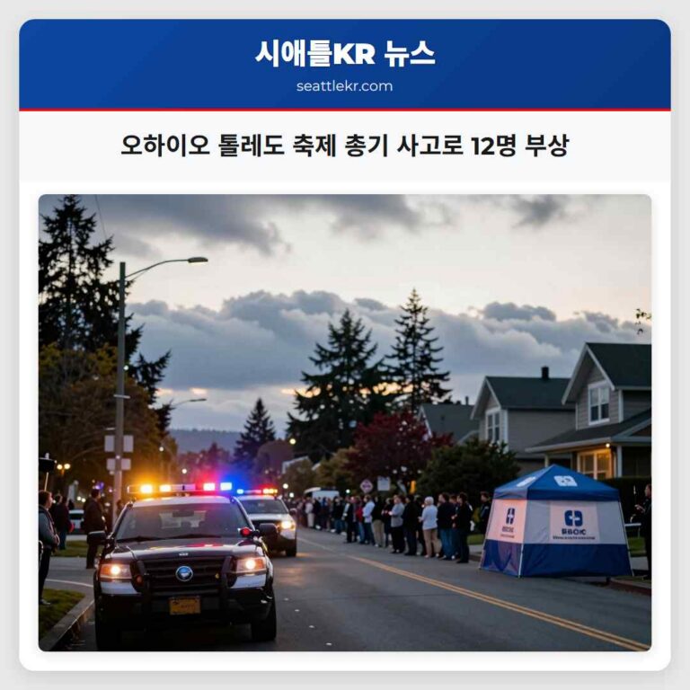 오하이오 톨레도 축제 총기 사고로 12명 부상