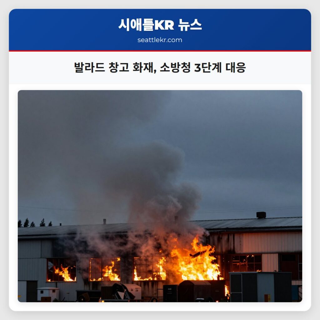 발라드 창고 화재, 소방청 3단계 대응