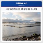 서부 워싱턴 해안 조개 채취 금지 패류 독소 위험