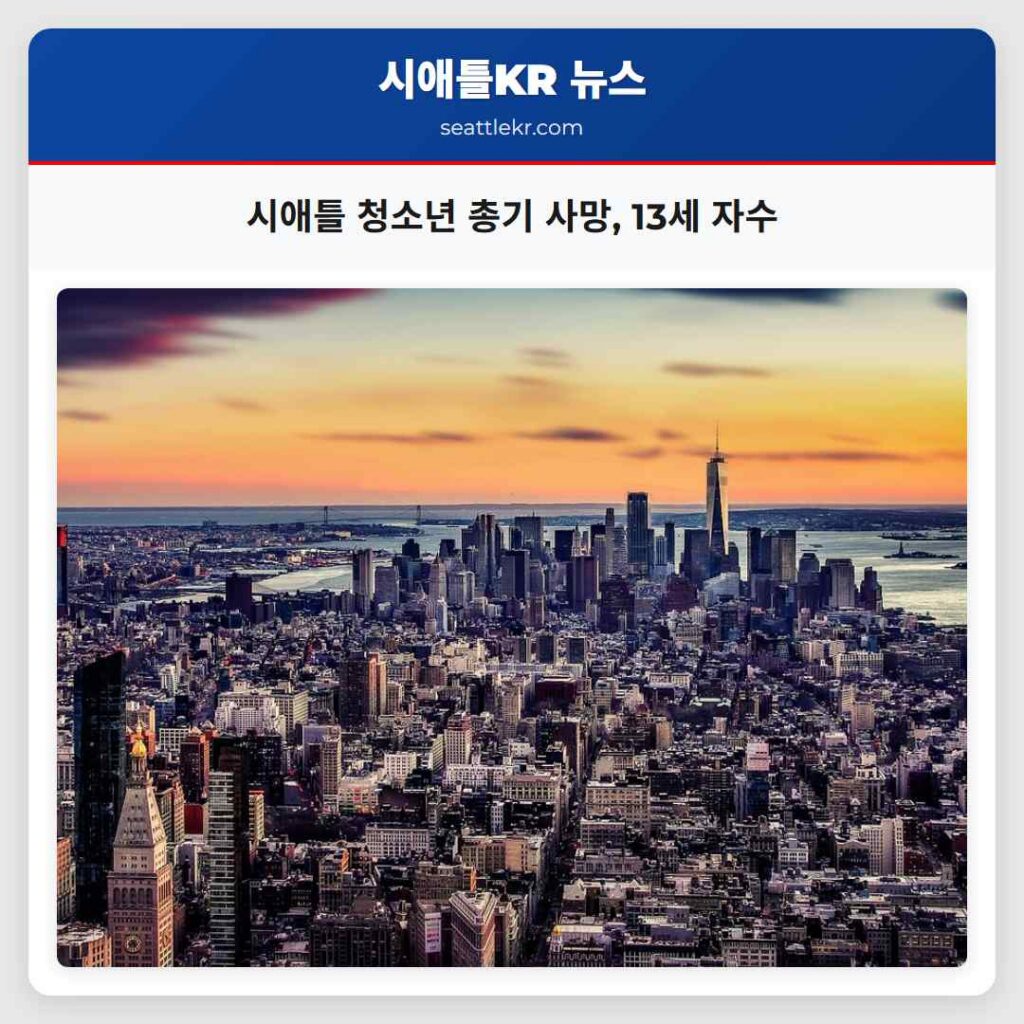 시애틀 청소년 총기 사망, 13세 자수